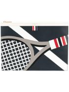 Thom Browne Tennis Print Document Holder - Blue