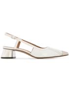 Marni Sling-back Pointed Pumps - White