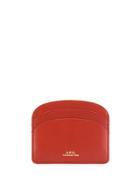 A.p.c. Half Moon Card Holder - Red