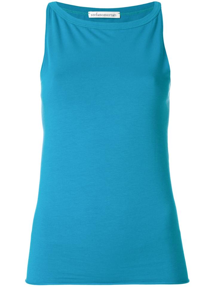 Stefano Mortari Sleeveless Tank Top - Blue