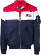 Fila Schott X Fila Bomber Jacket - Blue