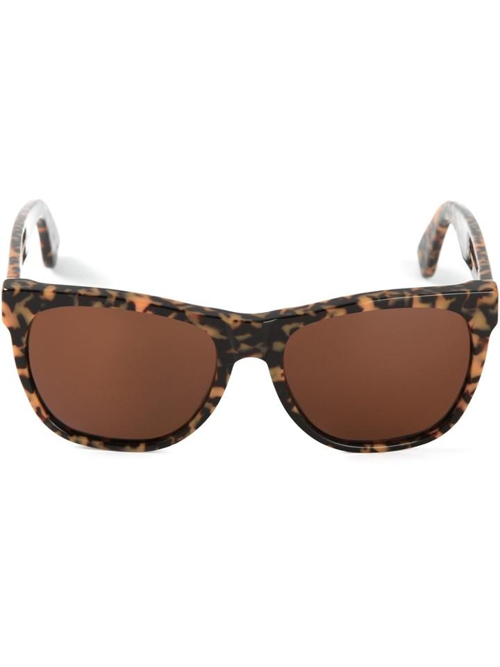 Retrosuperfuture 'classic Francis Sciuro Silver' Sunglasses - Brown