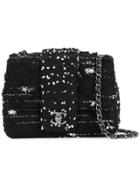Chanel Vintage Quilted Double Chain Shoulder Bag - Black