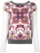 Etro Paisley Print Sweater, Women's, Size: 42, Nude/neutrals, Polyamide/spandex/elastane/wool