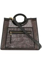 Fendi Ff Logo Shopper Tote - Brown