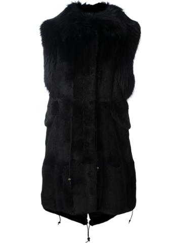 Furs66 Padded Fur Trim Gilet