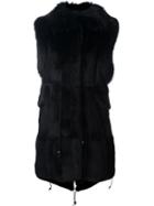 Furs66 Padded Fur Trim Gilet