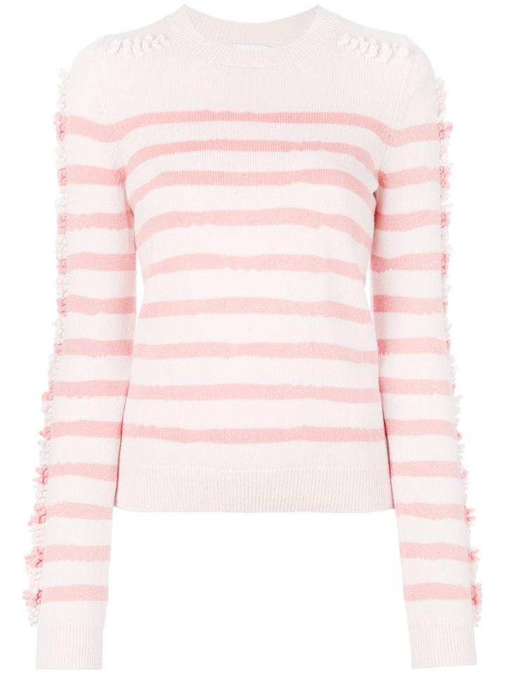Barrie Fancy Coast Cashmere Round Neck Pullover - Pink & Purple