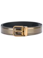Dolce & Gabbana - Skinny Belt - Men - Calf Leather - 95, Grey, Calf Leather