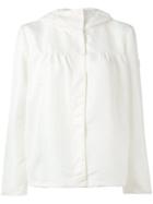Moncler Gamme Rouge Concealed Fastening Hooded Jacket - White