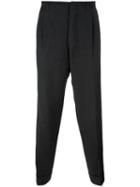 Romeo Gigli Pre-owned Pinstripe Tapered Trousers - Grey