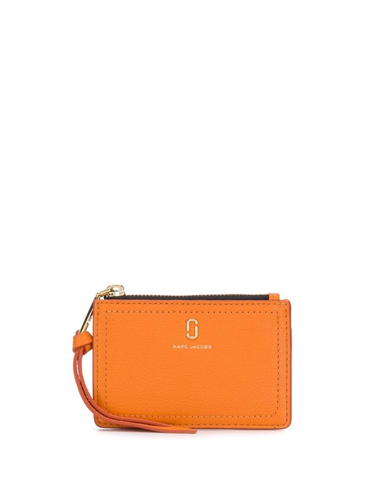 Marc Jacobs Logo Plaque Cardholder - Orange