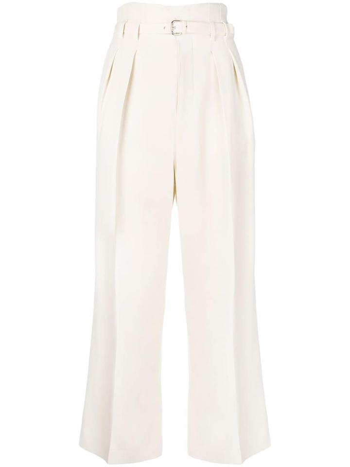 Red Valentino Cropped High Waisted Trousers - Nude & Neutrals