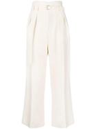 Red Valentino Cropped High Waisted Trousers - Nude & Neutrals