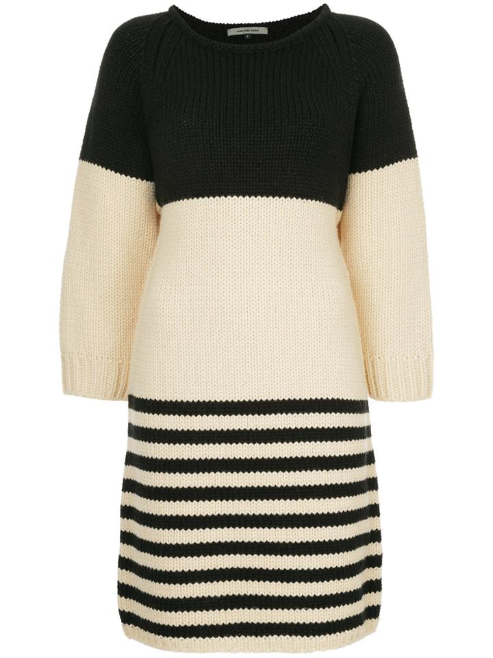 Han Ahn Soon Striped Knitted Dress - Black