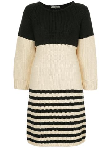Han Ahn Soon Striped Knitted Dress - Black