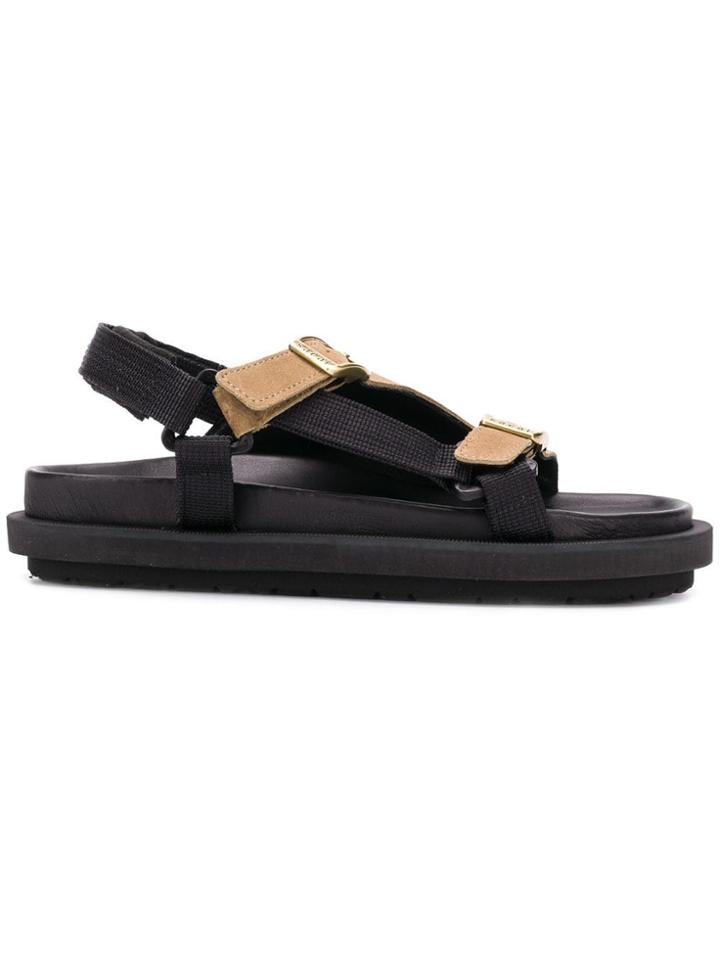 Sacai Buckled Sandals - Neutrals