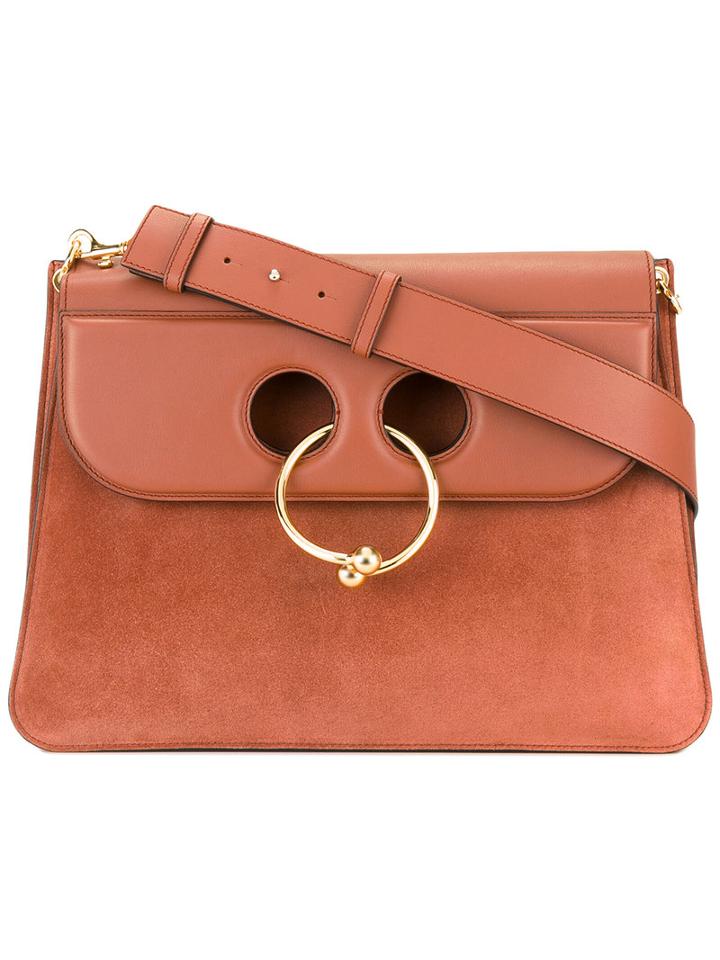 J.w.anderson - Large Pierce Shoulder Bag - Women - Calf Suede - One Size, Women's, Brown, Calf Suede