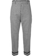 Dsquared2 Cropped Houndstooth Trousers - Black