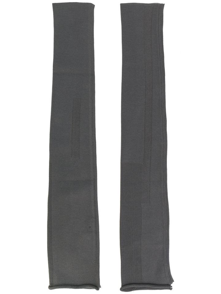 Rick Owens Long Armband Gloves - Grey