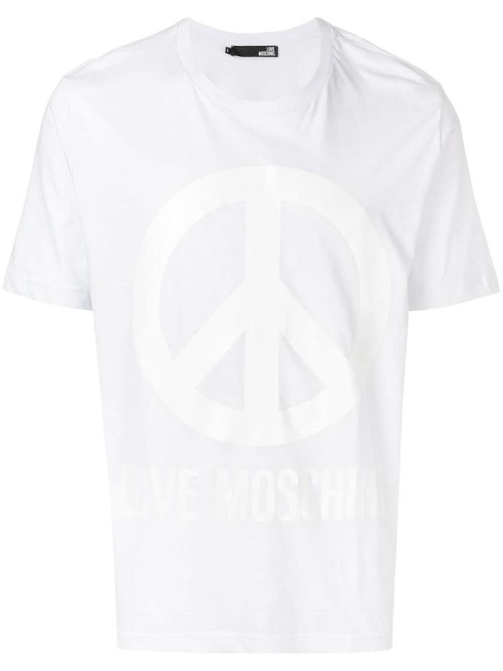 Love Moschino Peace T-shirt - White