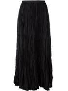 Issey Miyake Vintage Long Pleated Skirt, Women's, Size: 2, Black