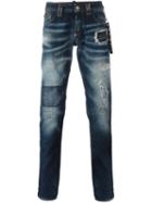 Philipp Plein 'justin' Straight-leg Jeans, Men's, Size: 30, Blue, Cotton/polyester