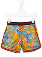 Gucci Kids Circus Print Shorts, Boy's, Size: 8 Yrs, Blue