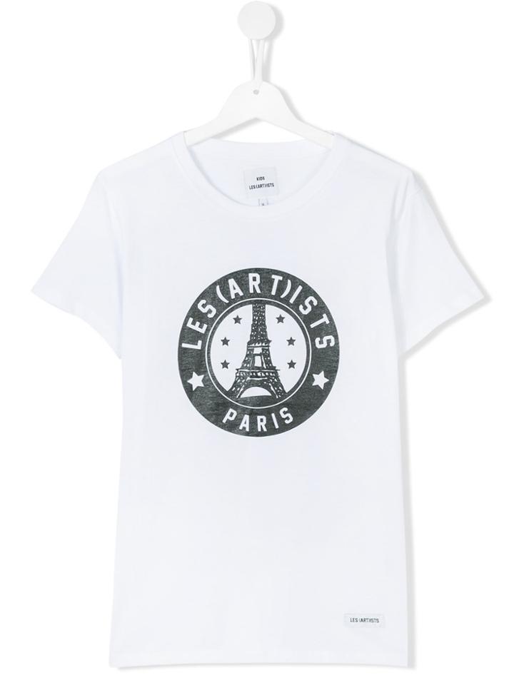 Les (art)ists Kids Paris Emblem T-shirt - White
