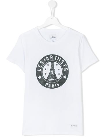 Les (art)ists Kids Paris Emblem T-shirt - White