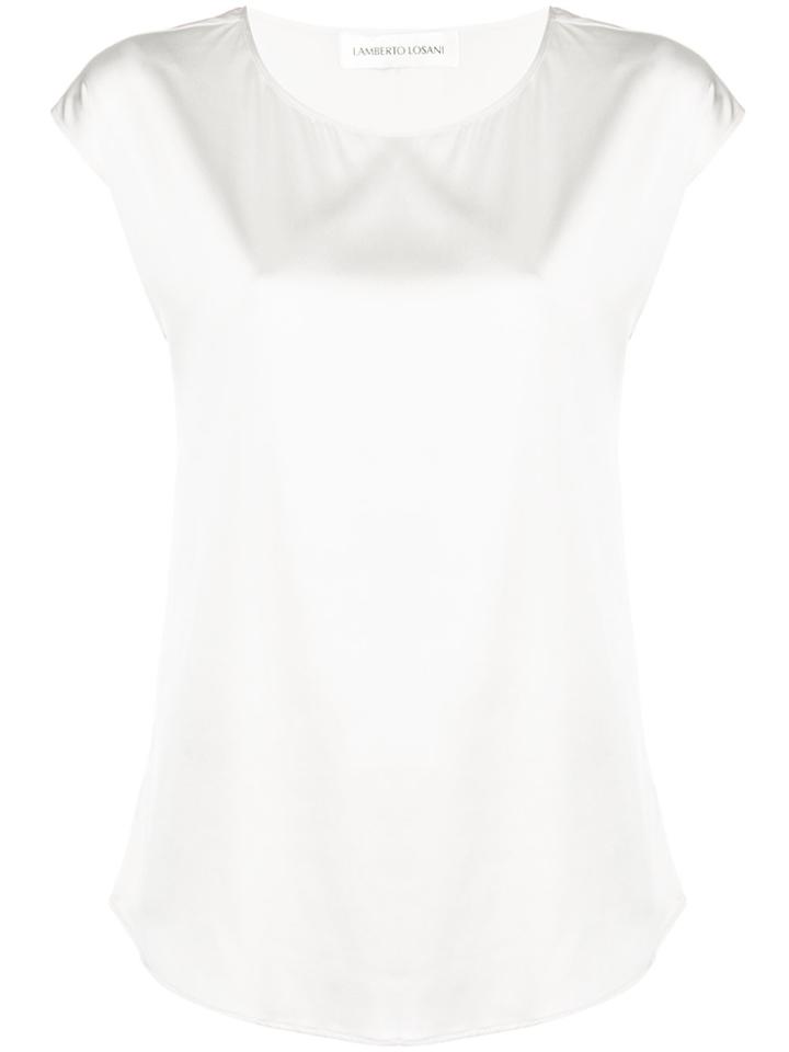 Lamberto Losani Crepe De Chine Top - Grey
