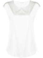 Lamberto Losani Crepe De Chine Top - Grey