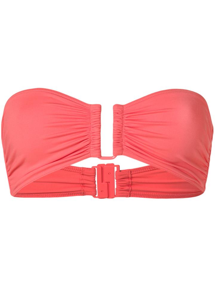 Eres Strapless Bikini Top - Yellow & Orange