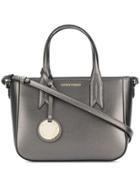 Emporio Armani Small Charm-detail Tote - Metallic