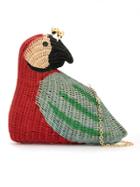 Serpui Straw 'arara' Bag - Red
