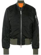 Unravel Project Two Tone Bomber Jacket - Green