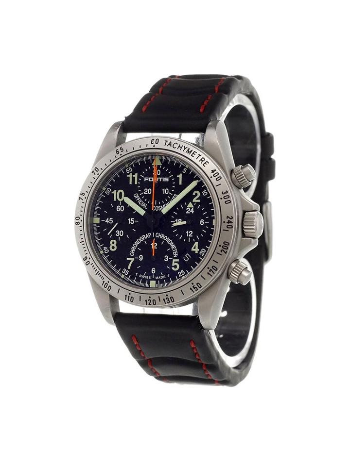 Fortis 'cosmonaut Chrono' Analog Watch, Adult Unisex, Black