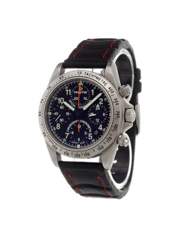 Fortis 'cosmonaut Chrono' Analog Watch, Adult Unisex, Black