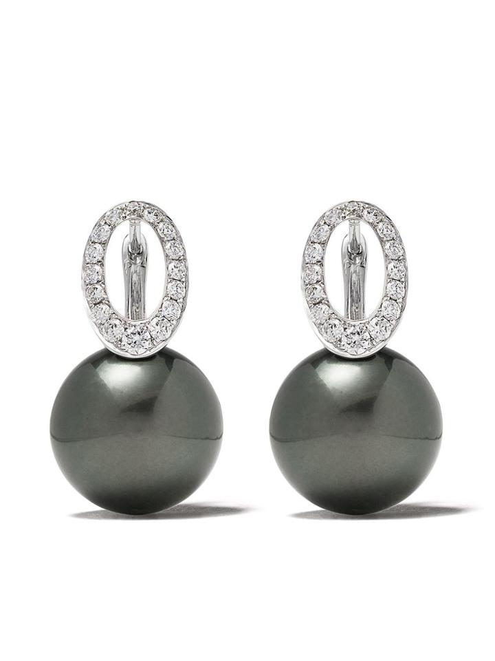 Yoko London 18kt White Gold Twilight Tahitian Pearl And Diamond