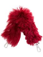 Fendi Small Furry Shoulder Strap - Red