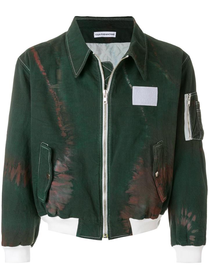 Gosha Rubchinskiy Tie Dye Bomber Jacket - Green