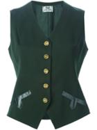 Céline Vintage Classic Waistcoat, Women's, Size: 38, Green