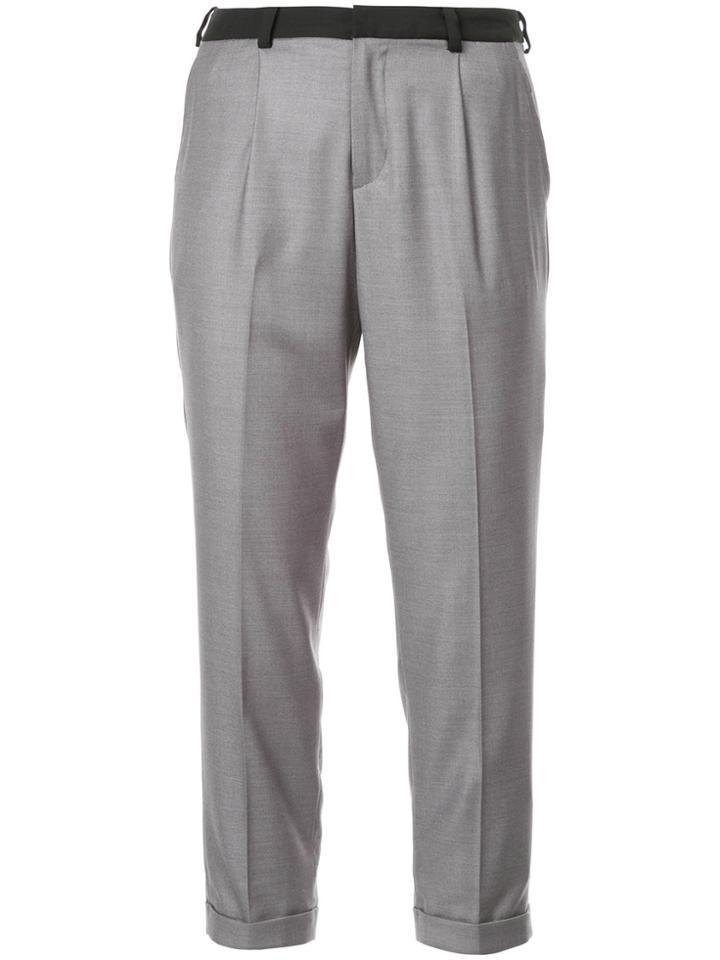 Loveless Cropped Trousers - Grey