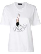 Markus Lupfer Sequin Embellished Diver T-shirt - White