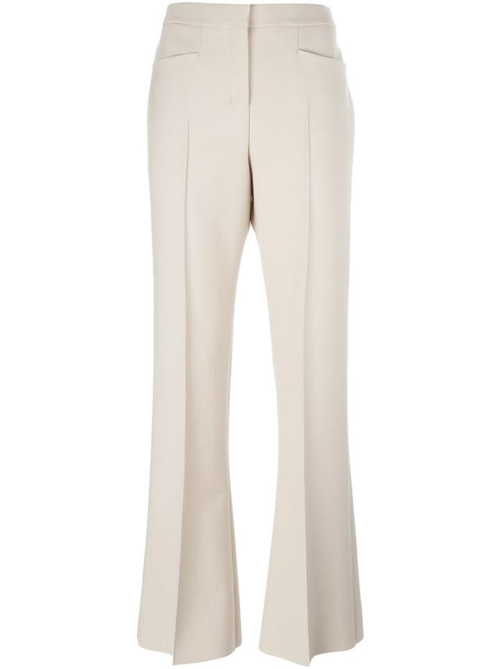 Calvin Klein Collection Flared Trousers, Women's, Size: 42, Nude/neutrals, Polyamide/spandex/elastane/virgin Wool