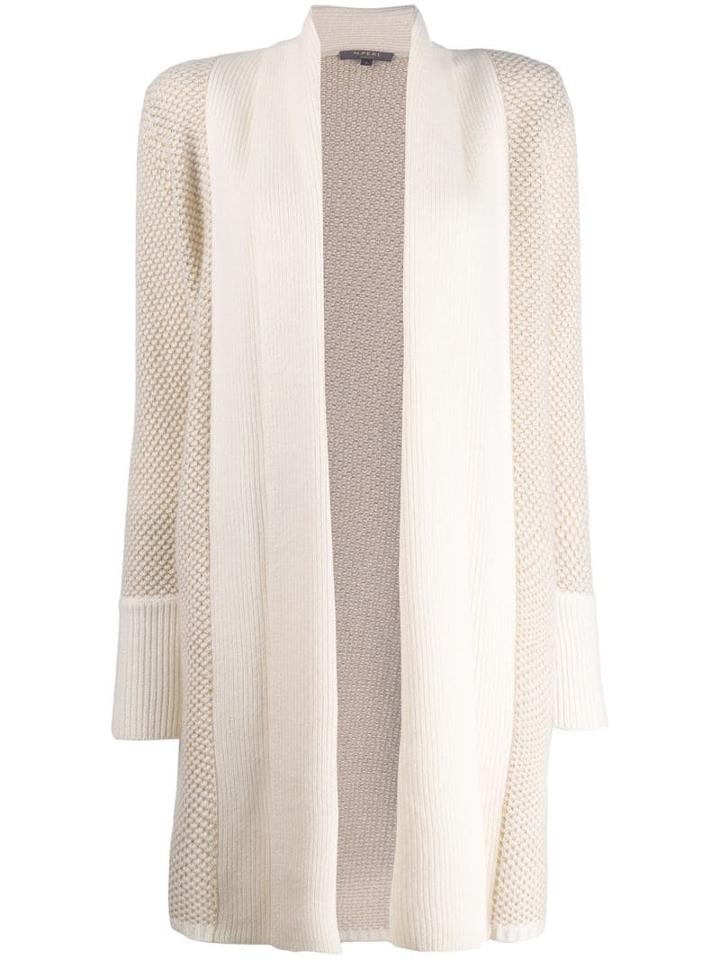 N.peal Draped Knitted Cardigan - Neutrals