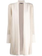 N.peal Draped Knitted Cardigan - Neutrals