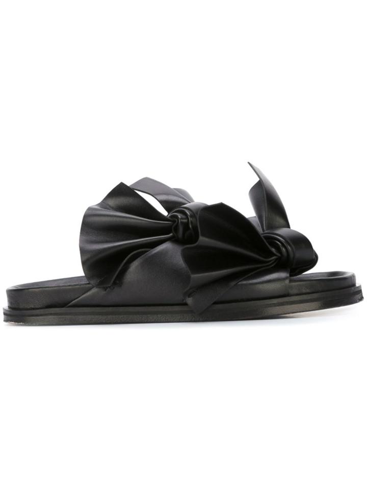 Cédric Charlier Knotted Strap Sandals - Black