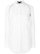 Alexander Wang Zipper Detail Button Down Shirt - White