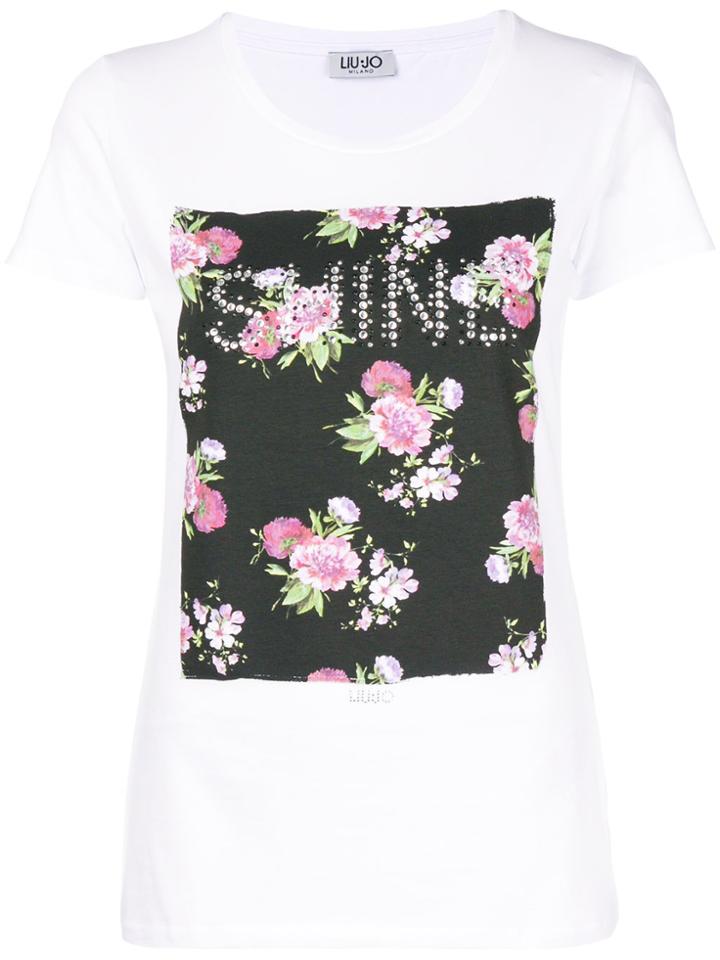 Liu Jo Floral Patch T-shirt - White